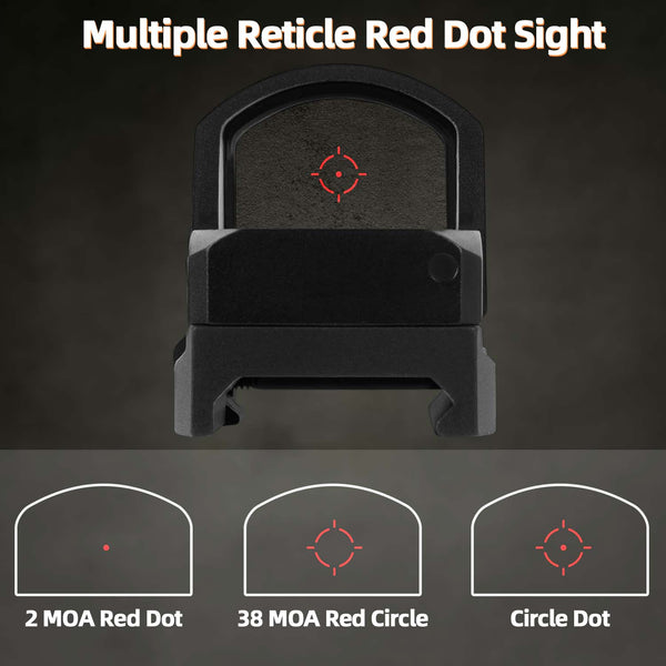 A20C RMR Footprint Multiple Reticles Red Dot Sight 2 MOA Dot 38 MOA Circle Pistol Reflex Sight