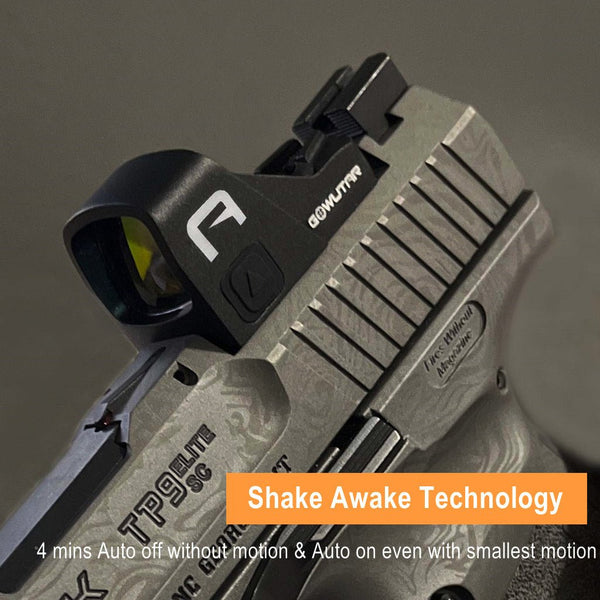 A17 2 MOA RMS RMSc Micro Red Dot Sight Shake Awake w/ Pic Mount