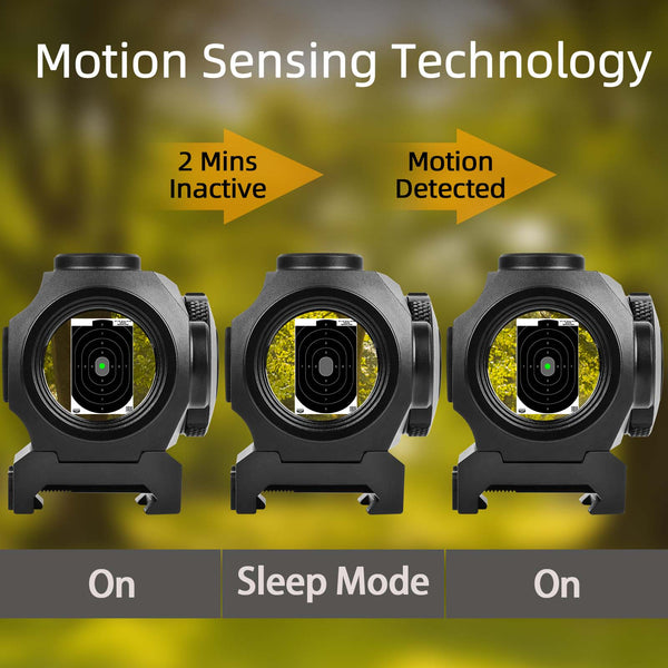HHC-B22 Rifle Green Dot Sight Shake Awake 3 MOA Reflex Sight