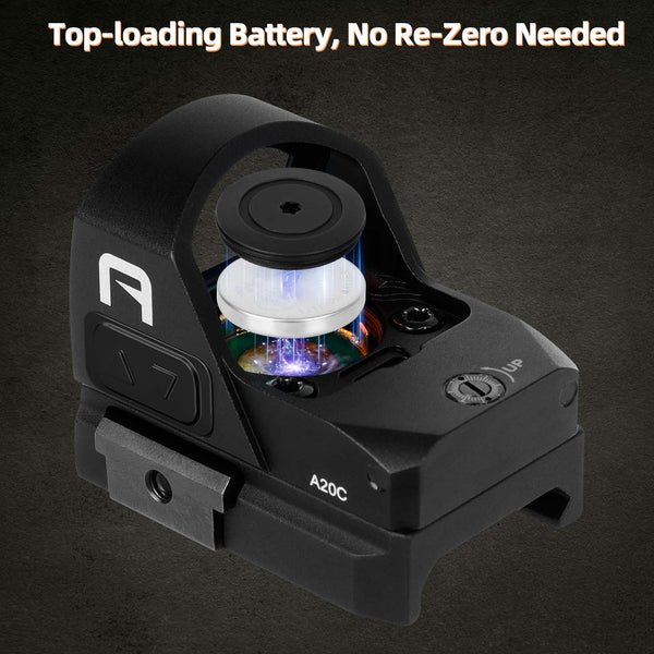 A20C RMR Footprint Multiple Reticles Red Dot Sight 2 MOA Dot 38 MOA Circle Pistol Reflex Sight