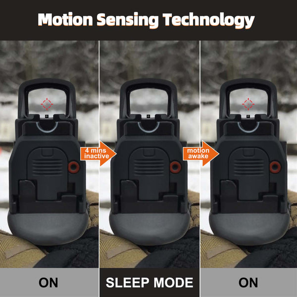 GOWUTAR HHC17C Multiple Reticles Red Dot Sight for RMSc Footprint 3 MOA Dot 46 MOA Circle Micro Pistol Optic