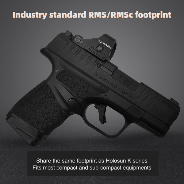 GOWUTAR HHC17R 3 MOA Micro RMSc Red Dot Sight Side-Battery Tray Reflex Sight for 407k/507k Footprint