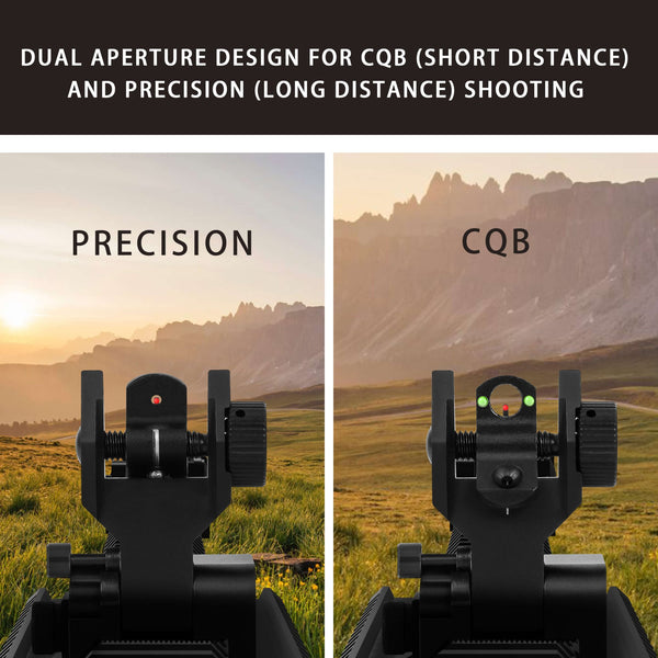 gowutar 90 degree iron sight precision mode and CQB mode