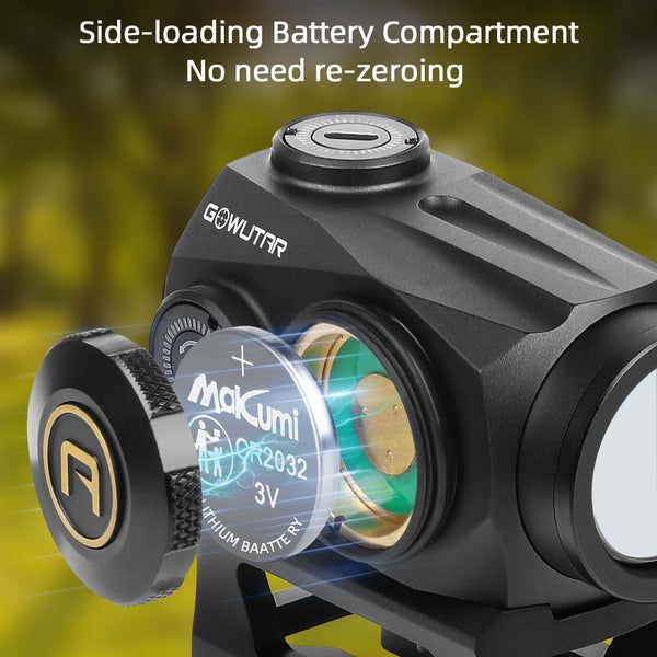 HHC-B22 Rifle Green Dot Sight Shake Awake 3 MOA Reflex Sight