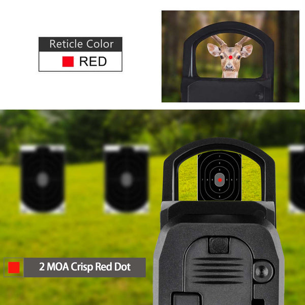 A20 RMR Red Dot Sight Motion Awake 2 MOA Reflex Sight for Full Size Pistols